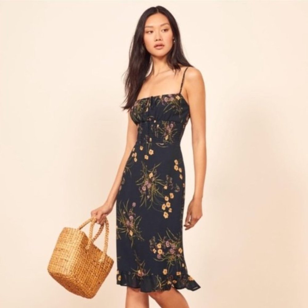 Reformation Genie Dress in Mademoiselle